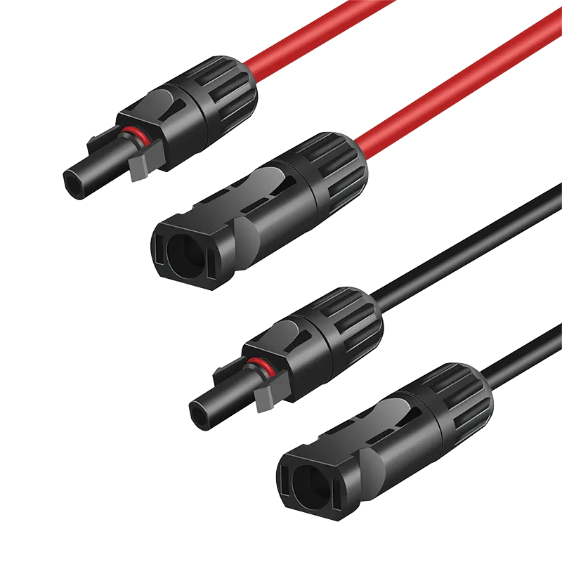 Solar Verlängerungskabel-Set, PVC/M zu PVC/F, 6 mm², CU, 1 m