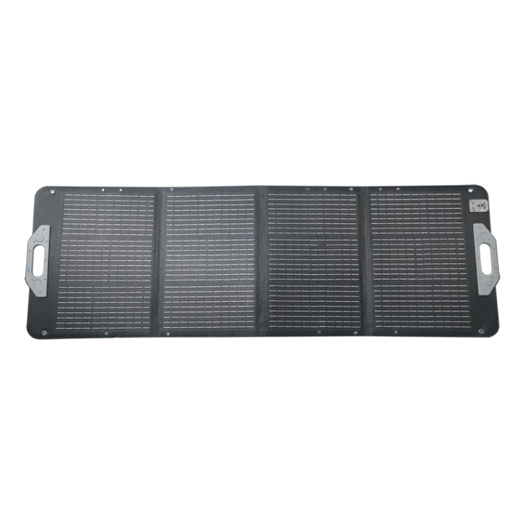 Faltbares-Stand-Alone-Solarpanel, 128,5x60x0,2 cm, 100 W, IP67, schwarz
