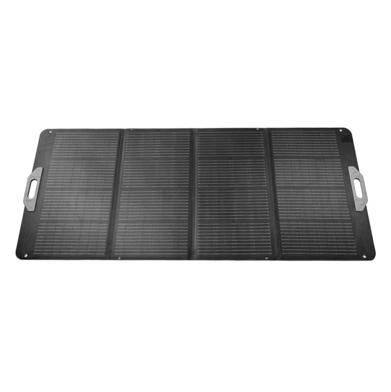 Faltbares-Stand-Alone-Solarpanel, 183,7x76,5x0,2 cm, 200 W, IP67, schwarz