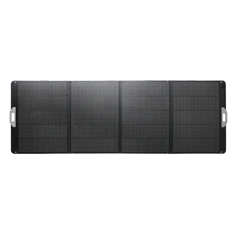 Faltbares-Stand-Alone-Solarpanel, 263,5x95,7x0,4 cm, 400 W, IP67, schwarz