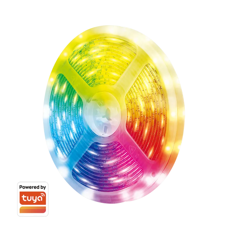 Wi-Fi Smart RGB+CCT-LED-Band, selbstklebend, 400 lm, Tuya kompatibel, 5 m