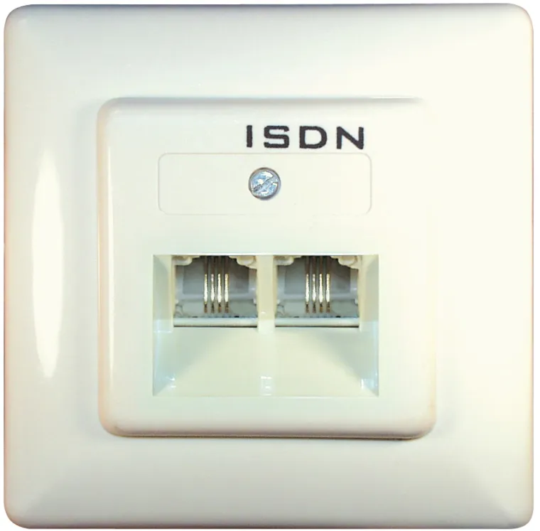 MAXTRACK Anschlussdosen, Western 8/4 + Western 8/4 ISDN-Steckdose (TD 8-88 UIR)