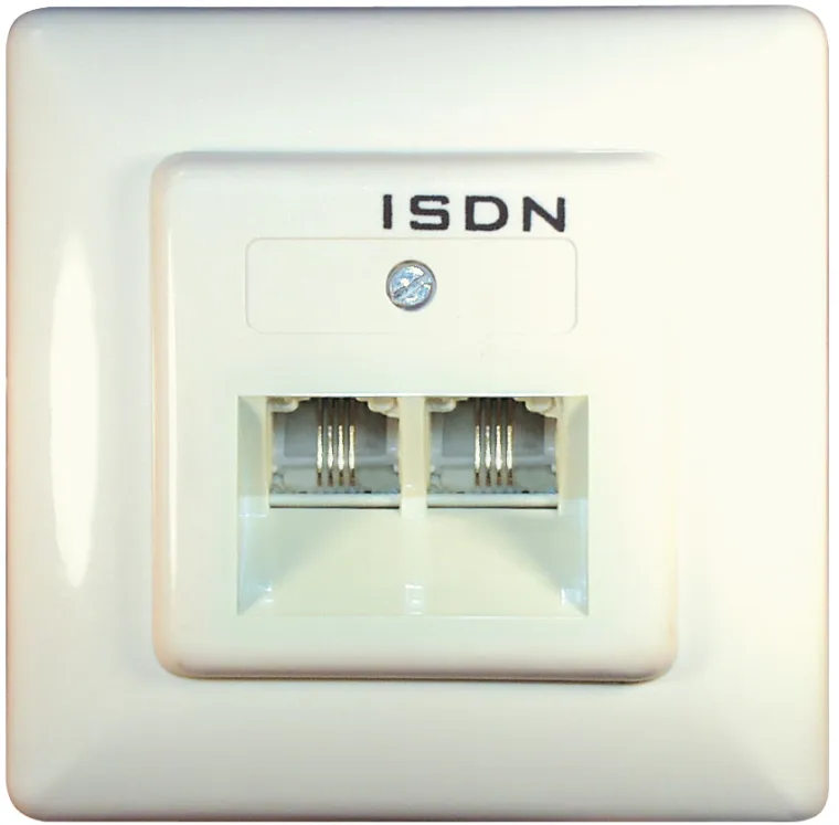 MAXTRACK Anschlussdosen, Western 8/4 + Western 8/4 ISDN-Steckdose (TD 8-88 UISDN)