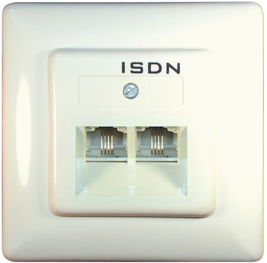 MAXTRACK Anschlussdosen, Western 8/4 + Western 8/4 ISDN-Steckdose (TD 8-88 UISDN)