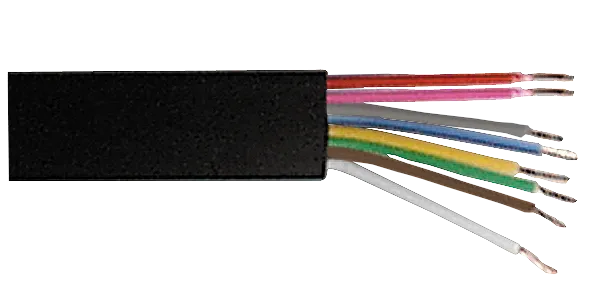 MAXTRACK Telefonkabel, schwarz, auf Spule, 100 m (TK 4-100 SR)