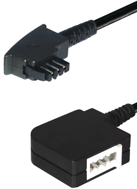 MAXTRACK Verbindungskabel, TAE N-Stecker - TAE N-Kupplung, 6,0 m (TN 3-6 i)