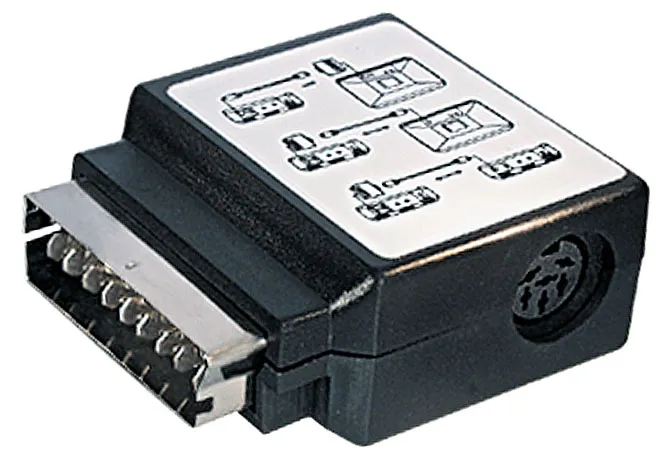 MAXTRACK Adapter, Scartstecker - 6 pol. DIN-Kupplung (V 48)