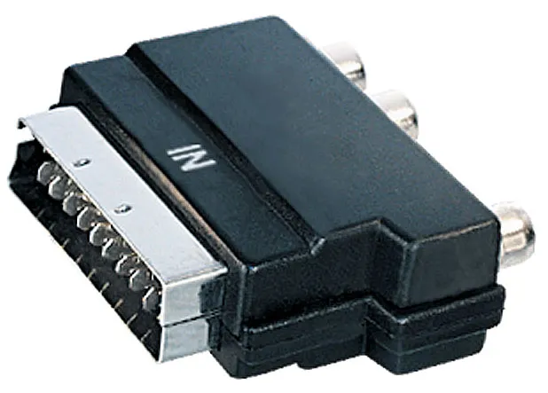 MAXTRACK Adapter, Scartstecker - 3x Cinchkupplung (V 49 i)