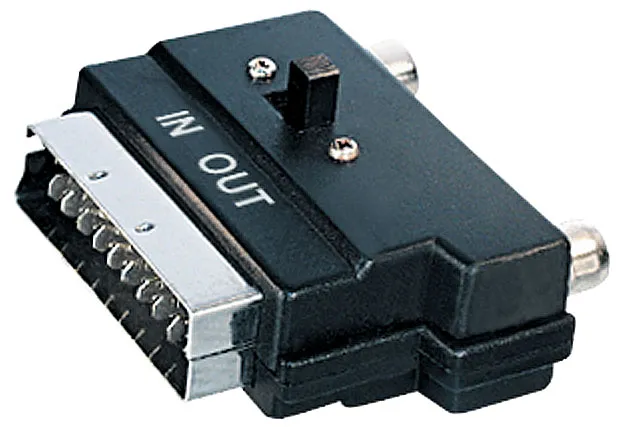 MAXTRACK Adapter, Scartstecker - 2x Cinchkupplung (V 50 S)