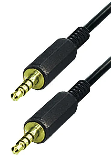MAXTRACK Verbindungskabel für Pioneer, 4 pol. Klinkenstecker 3,5mm auf 4 pol. Klinkenstecker 3,5 mm, 1,0 m (VD 55-1)