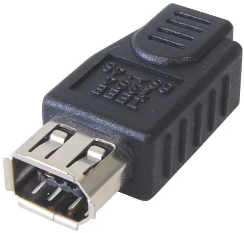 MAXTRACK Firewire Adapter, 4pol. IEEE 1394 Kupplung auf 6pol. IEEE 1394 Kupplung (VD 6 C)