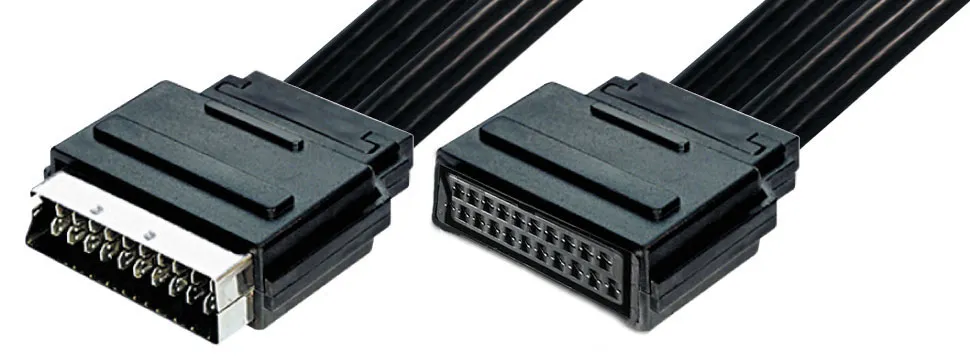 MAXTRACK Scartkabel, Scartstecker auf Scartkupplung, 0,2 m (VF 1-0,2 UK)