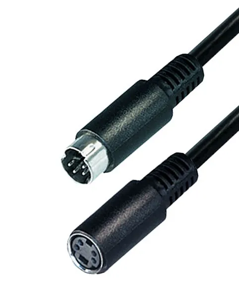 MAXTRACK Verbindungskabel, 4 pol. Hosidenstecker - 4 pol. Hosidenkupplung, 1,5 m (VS 3)