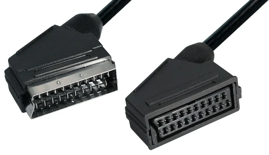 MAXTRACK Verlängerungskabel, Scartstecker auf Scartkupplung, 5,0 m (VV 3-5)