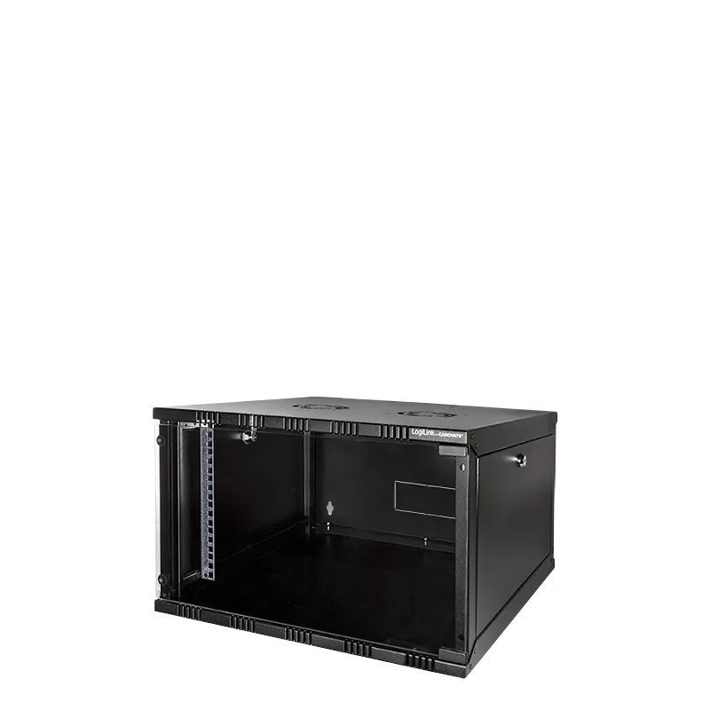 19" SOHO Wandschrank, 6 HE, 550 mm tief, Schwarz