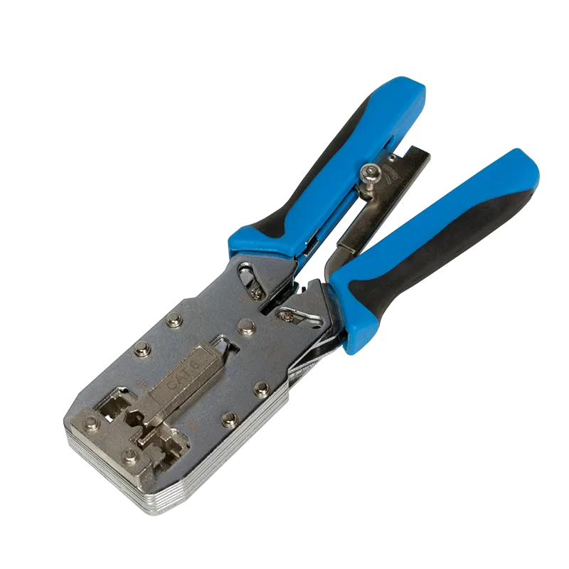 Profi Crimpzange für Modularstecker RJ11 & RJ45 Cat.6