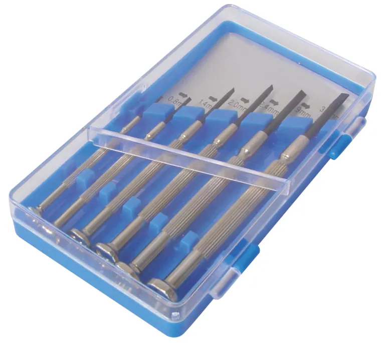 MAXTRACK Feinmechaniker-Schraubendreher Set, 6 Teile, +0 / +1 / 1,4 / 2,0 / 2,4 / 3,0 mm (ZSS 4)