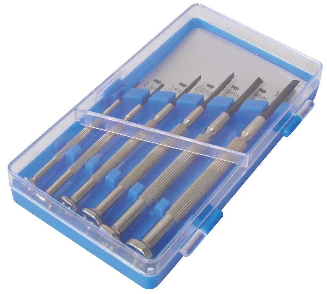 MAXTRACK Feinmechaniker-Schraubendreher Set, 6 Teile, +0 / +1 / 1,4 / 2,0 / 2,4 / 3,0 mm (ZSS 4)