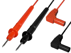 MAXTRACK Messgeräte-Kabel, mit isoliertem Winkelsteckern, 0,9m (ZT 2)